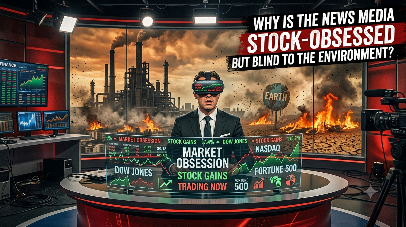 Why Is The Media Stock Market Obsessed but Blind to the Environment?